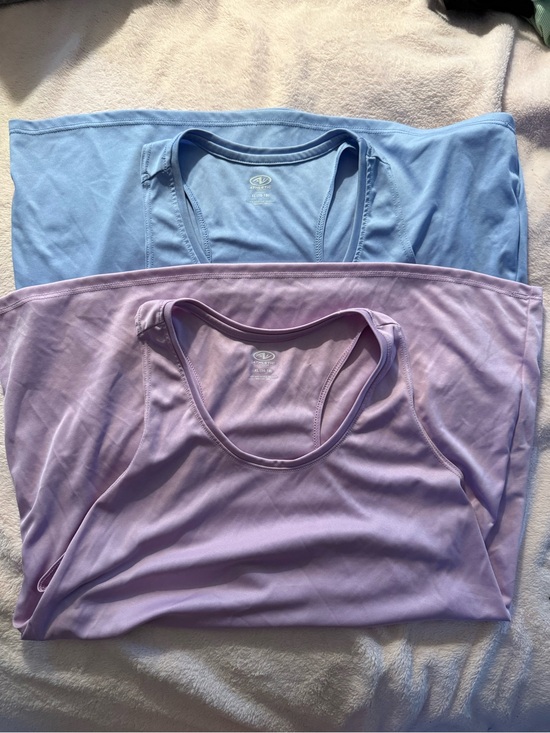 Tops - Light Blue & Lavender Racerback Tanks